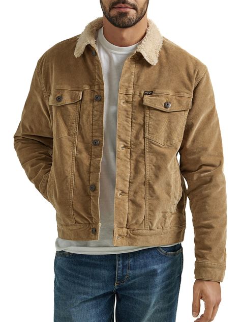 Wrangler® Men's and Big Men's Sherpa Lined Regular Fit Trucker Jacket ...