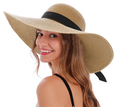 Floppy Beach Hats for Women Foldable Sun Hats for Women UV Protection ...