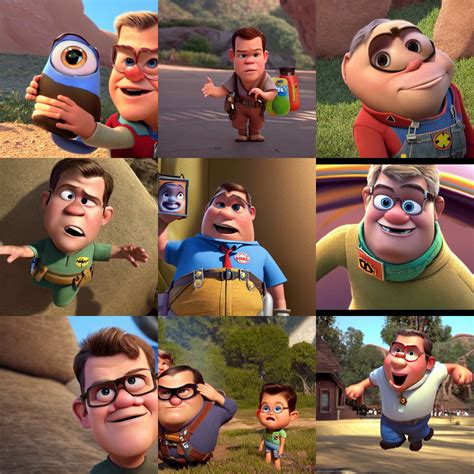 matt damon as a pixar disney character from up ( 2 0 0 9 ), unreal ...