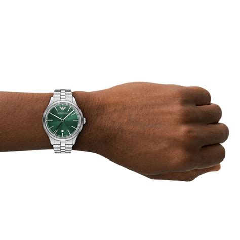 Orologio Emporio Armani Dario quadrante verde AR11734 - JOY Gioielli
