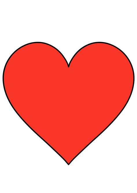 Large Heart Template Printable