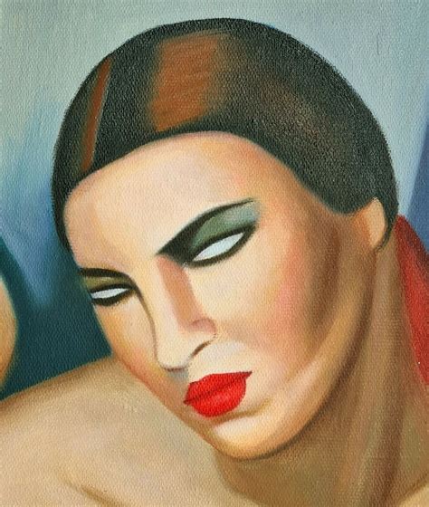 Tamara De Lempicka Group of Four Nudes 60x90cm Oil Painting - Etsy