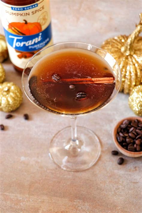 Low-Sugar Pumpkin Spice Espresso Martini recipe - Fab Everyday