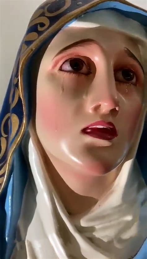 Madonna Statue Crying Blood at Christopher Doyle blog