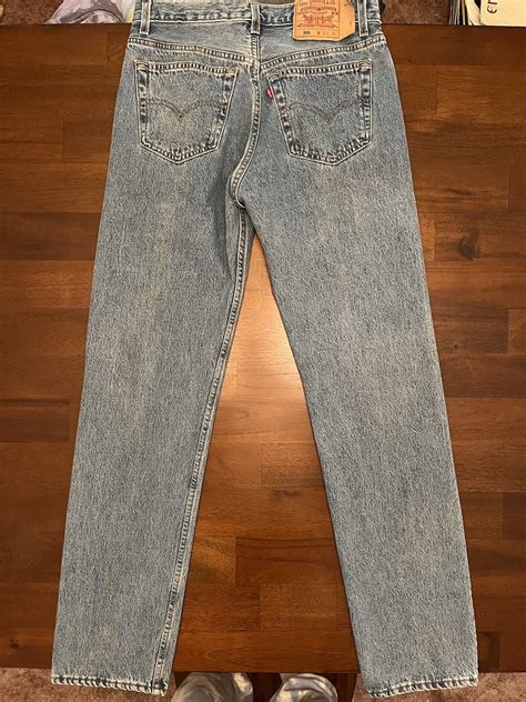 1995 Vintage Levi's 501 Light Wash Blue Jeans Size 30… - Gem