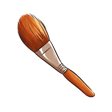 Premium Vector | Hand drawn paint brush cartoon vector illustration ...