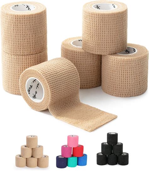 Amazon.com: Mr. Pen- Self Adhesive Bandage Wrap, 6 Pack, Skin Colored, 2“ x 5 Yards, Cohesive ...