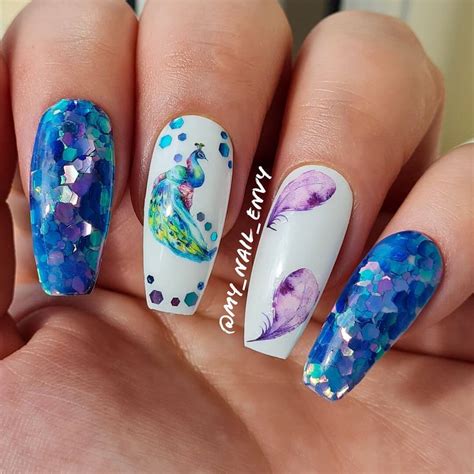 Peacock Nail Art Designs - K4 Fashion