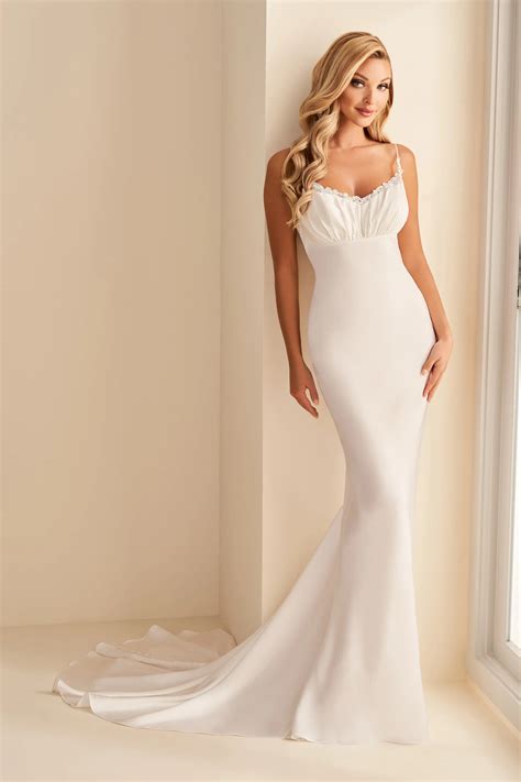 Sheath, Column Wedding Dresses | Enchanting by Mon Cheri