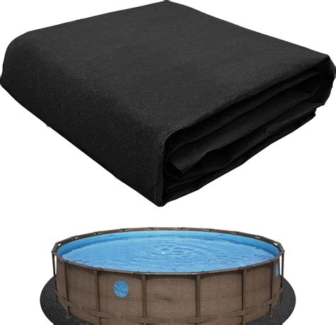 Geteawily Pool Ground Cloth, Round/Square Swimming Pool Mat, 13ft ...