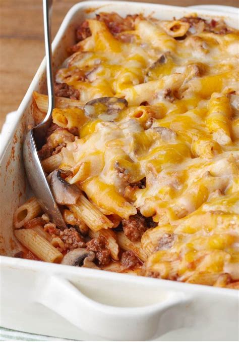 Ground Beef Marinara Pasta Casserole at Carolann Ness blog