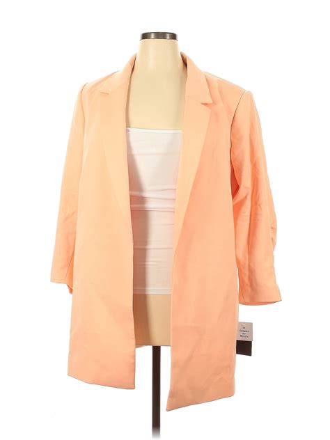 Tahari by ASL Solid Orange Jacket Size 16 - 69% off | ThredUp