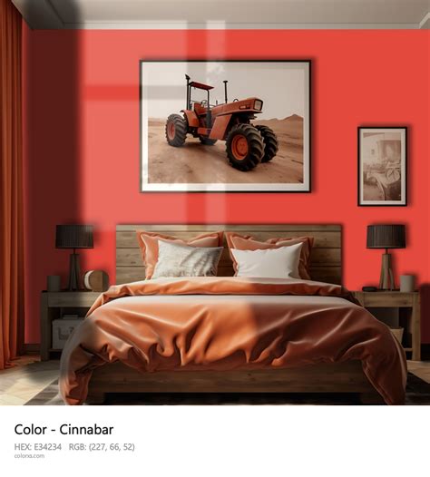 About Cinnabar - Color codes and meaning | Matching colors and paints - colorxs.com