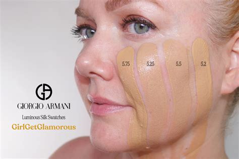 PART 1: Armani Luminous Silk Foundation Shade Finder + Swatches ...
