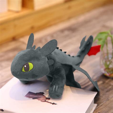 How to Train Your Dragon Toothless Night Fury Stuffed Animal Plush Doll Toy Dragons Defenders of ...