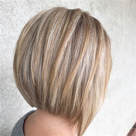A Line Haircut With Highlights