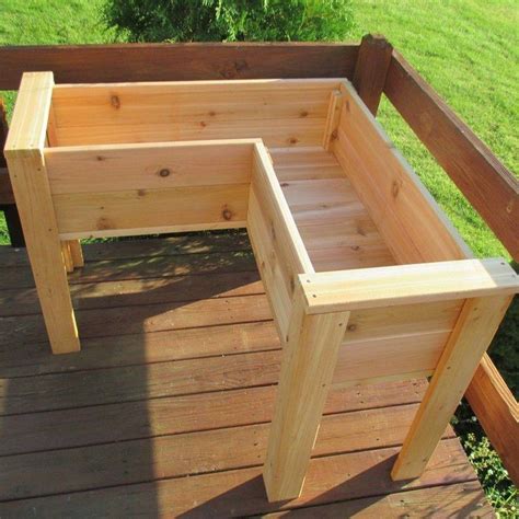 Cedar Plank Raised Flower Bed Designs