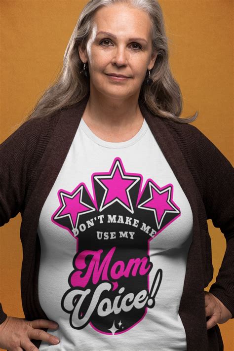 Don't Make Me Use My Mom Voice Heavy Cotton Tee for Mom - Etsy