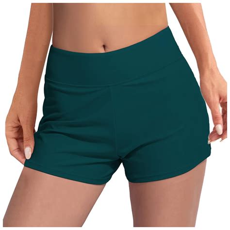 Entyinea Swimsuit Women High Waisted Swim Shorts High Waisted Swim ...