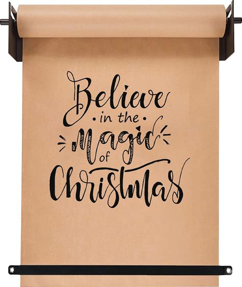 Varsoul 18'' Wall Mounted Kraft Paper Roll Dispenser & Cutter,Black ...