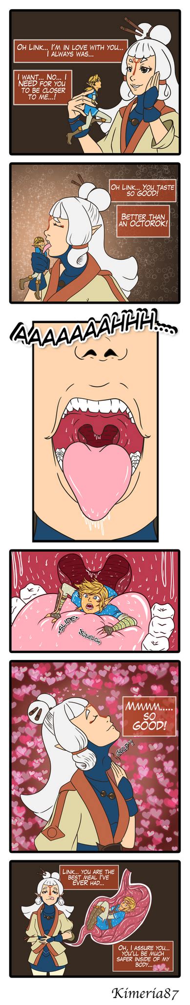 Paya EATS Link! :O -Vore comic- by Kimeria87 on DeviantArt