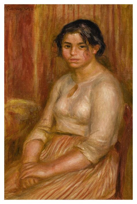 PIERRE-AUGUSTE RENOIR | MARIA AU REPOS (GABRIELLE ASSISE ...