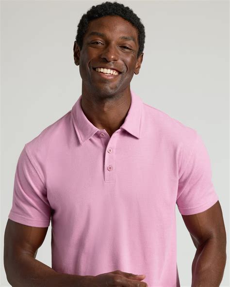 Heather Mauve Short Sleeve Polo | Heather Mauve Short Sleeve Polo ...