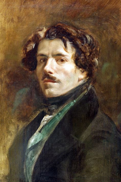 EUGENE DELACROIX (French): Self-portrait, 1837. Musée du Louvre, Paris ...