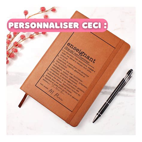 Custom Teacher Journal| Definition & Pronunciation in FRENCH ...