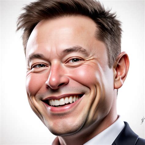 Elon Musk Smiling Caricature | Stable Diffusion Online