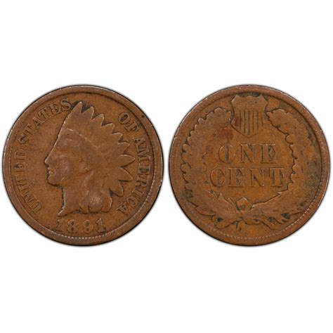 1891 Indian Head Penny For Sale at Bullion Shark.