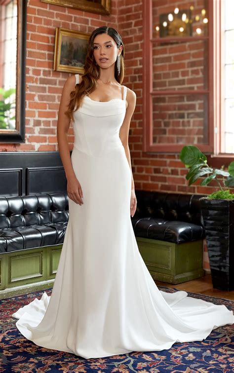 Cowl neckline wedding dress 60 photos - Astyledwedding.com