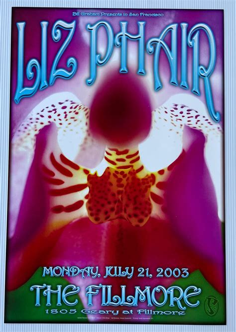 Liz Phair Concert Poster 2003 F-578 Fillmore - Etsy