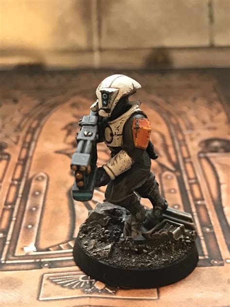 Tau pathfinder warhammer 40k kill team test paint scheme complete – Artofit