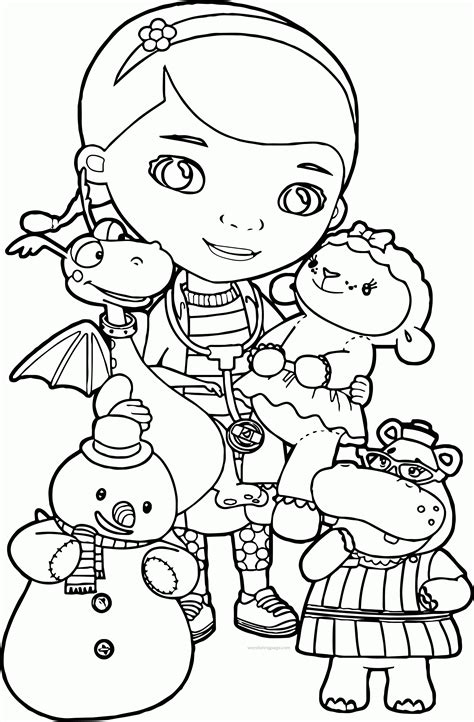 Doc Mcstuffins Coloring Page - Coloring Home