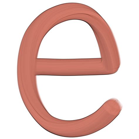 Bubble Letters Lowercase E
