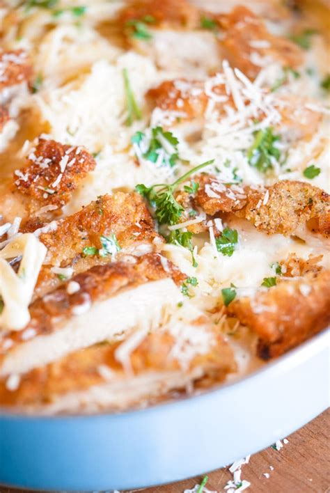 Creamy Crusted Parmesan Chicken Alfredo - Ronalyn Alston