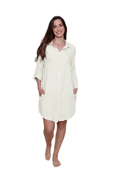 Linen Shirt Dress - Habits