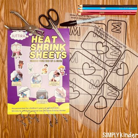 Mother's Day Shrinky Dink Keychains - Simply Kinder
