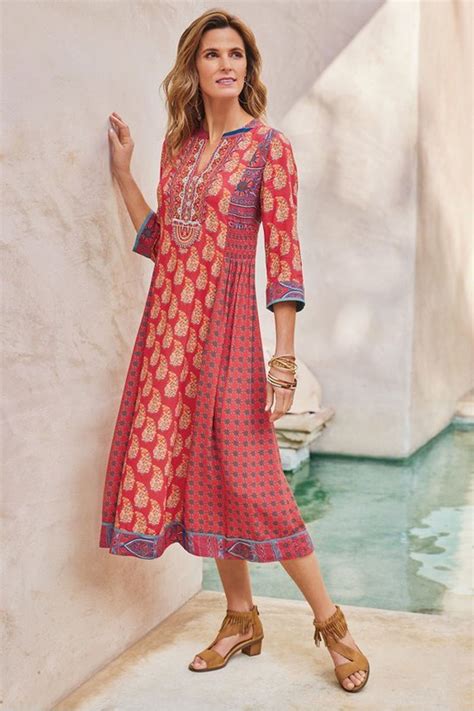 Phoenix Dress | Mid length dresses, Soft surroundings dresses, Womens ...