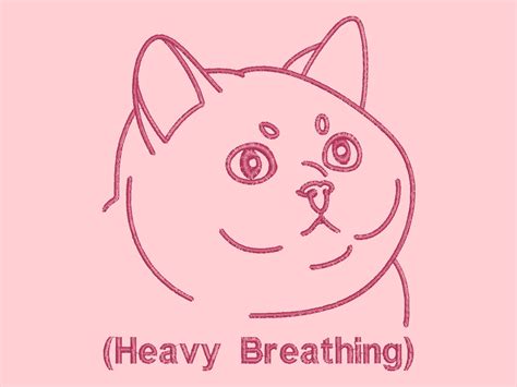 Heavy Breathing Cat Embroidered Top – Nona Gallery