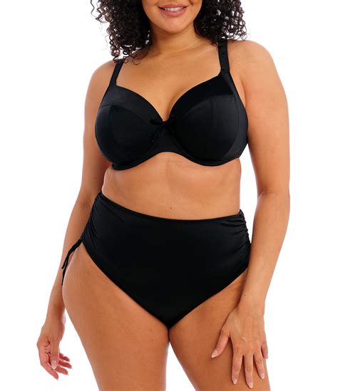 Elomi Plus Size Plain Sailing Plunge V-Neck Underwire Bra Size Swim Top ...