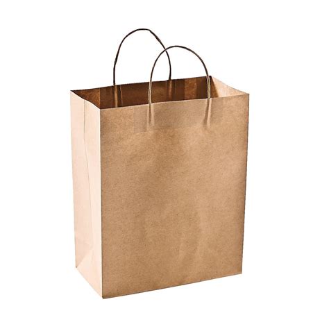 Green Direct Reusable Brown Paper Shopping Bags - Grocery Bags Pack of ...