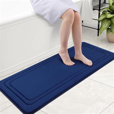 Smiry Memory Foam Bathroom Mat Rug 47" x 24", Ultra Soft Absorbent Bath ...