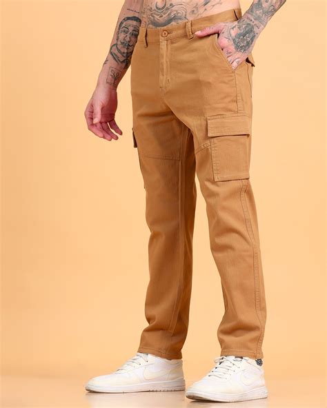 Buy Men's Brown Cargo Pants Online at Bewakoof