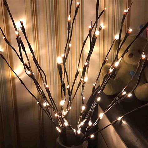 Amazon.com: 3 Pack Warm White Lighted Branches 60 LED Twig Lights ...
