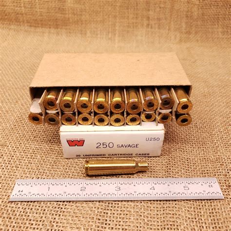 Winchester-Western 250-3000 Savage Brass | Box of 20 | Old Arms of ...