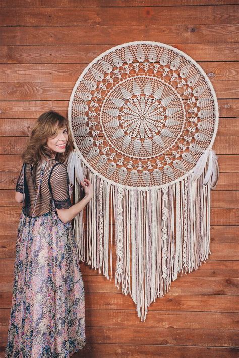 Extra large dream catcher boho dream catcher wall hanging | Etsy