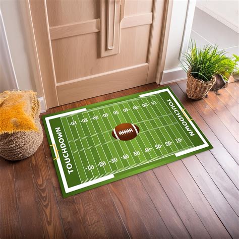American Football Rug for Sport Room, Sport Field Rug, Custom Team Logo ...