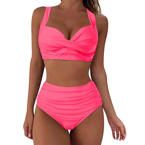 Qinxin Women's Bikini Swimsuit 2 Piece - Bikini Set Swimwear Bikini ...